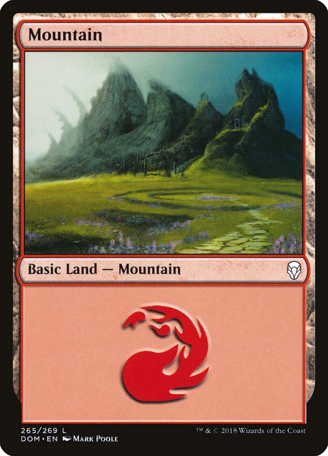 Mountain (265) [Dominaria] | Deep Dive Games St. Marys