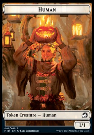 Human // Spider Double-Sided Token [Innistrad: Midnight Hunt Tokens] | Deep Dive Games St. Marys