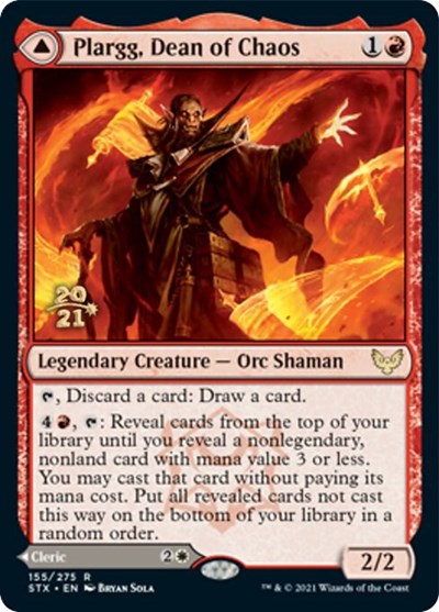 Plargg, Dean of Chaos // Augusta, Dean of Order [Strixhaven: School of Mages Prerelease Promos] | Deep Dive Games St. Marys