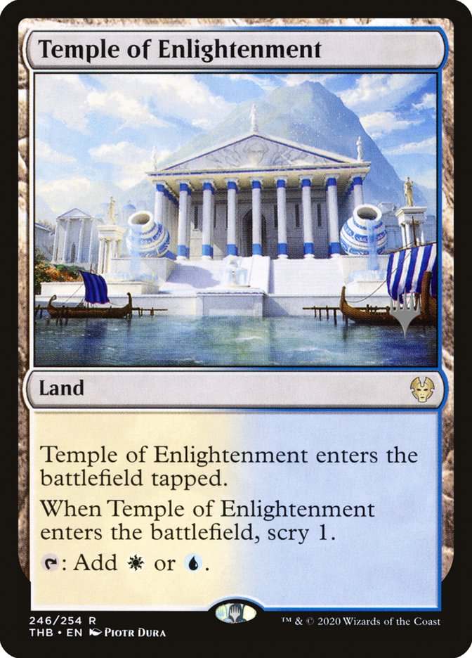 Temple of Enlightenment (Promo Pack) [Theros Beyond Death Promos] | Deep Dive Games St. Marys