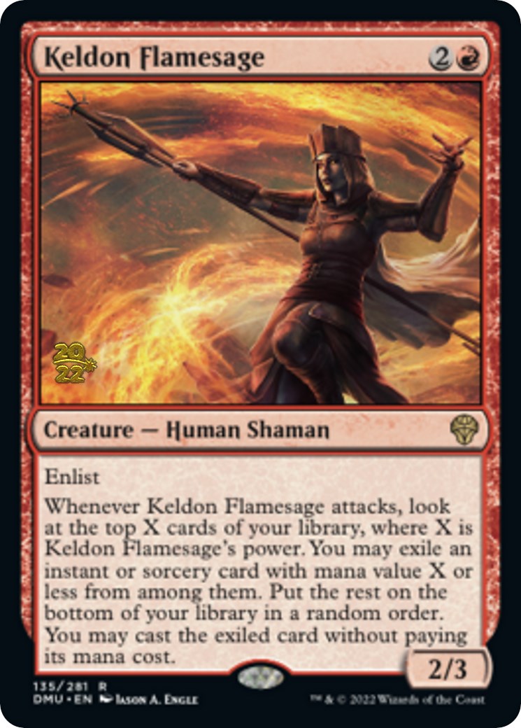 Keldon Flamesage [Dominaria United Prerelease Promos] | Deep Dive Games St. Marys