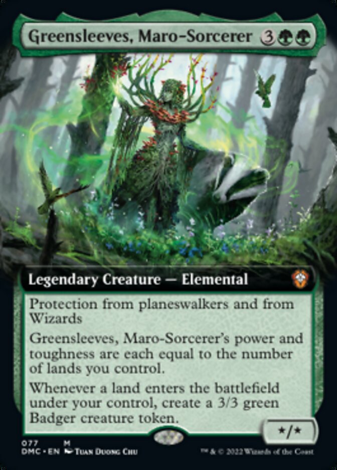 Greensleeves, Maro-Sorcerer (Extended Art) [Dominaria United Commander] | Deep Dive Games St. Marys