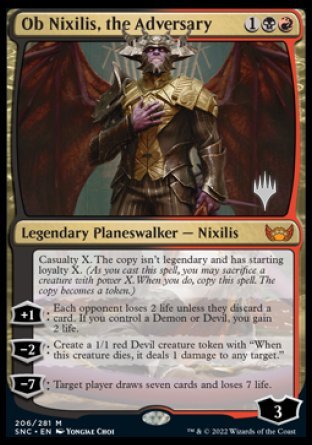 Ob Nixilis, the Adversary (Promo Pack) [Streets of New Capenna Promos] | Deep Dive Games St. Marys