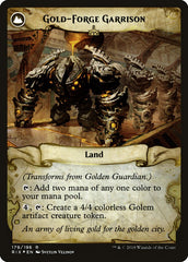 Golden Guardian // Gold-Forge Garrison [Rivals of Ixalan Prerelease Promos] | Deep Dive Games St. Marys