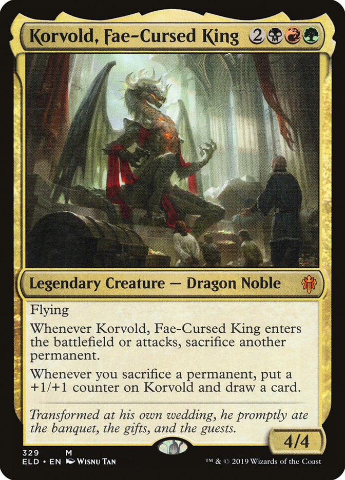 Korvold, Fae-Cursed King [Throne of Eldraine] | Deep Dive Games St. Marys