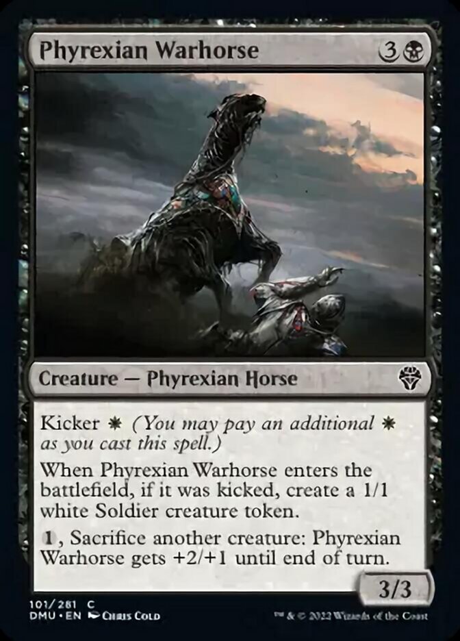 Phyrexian Warhorse [Dominaria United] | Deep Dive Games St. Marys