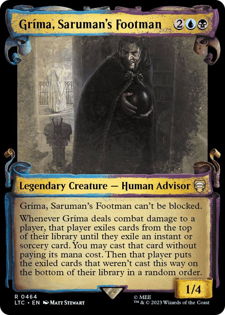 Grima, Saruman's Footman [The Lord of the Rings: Tales of Middle-Earth Commander Showcase Scrolls] | Deep Dive Games St. Marys