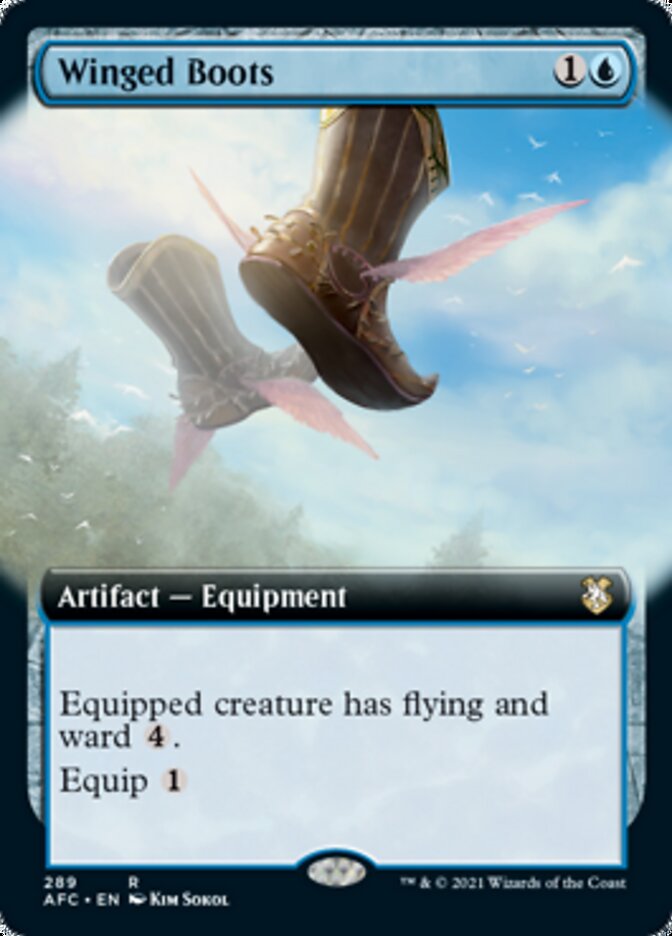 Winged Boots (Extended Art) [Dungeons & Dragons: Adventures in the Forgotten Realms Commander] | Deep Dive Games St. Marys