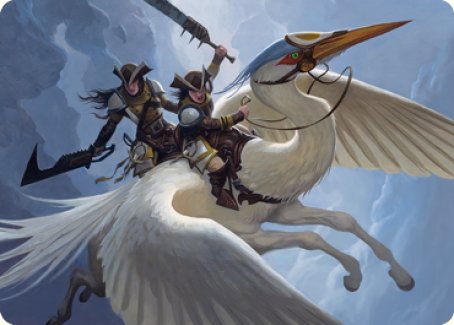 Gryffwing Cavalry Art Card [Innistrad: Crimson Vow Art Series] | Deep Dive Games St. Marys