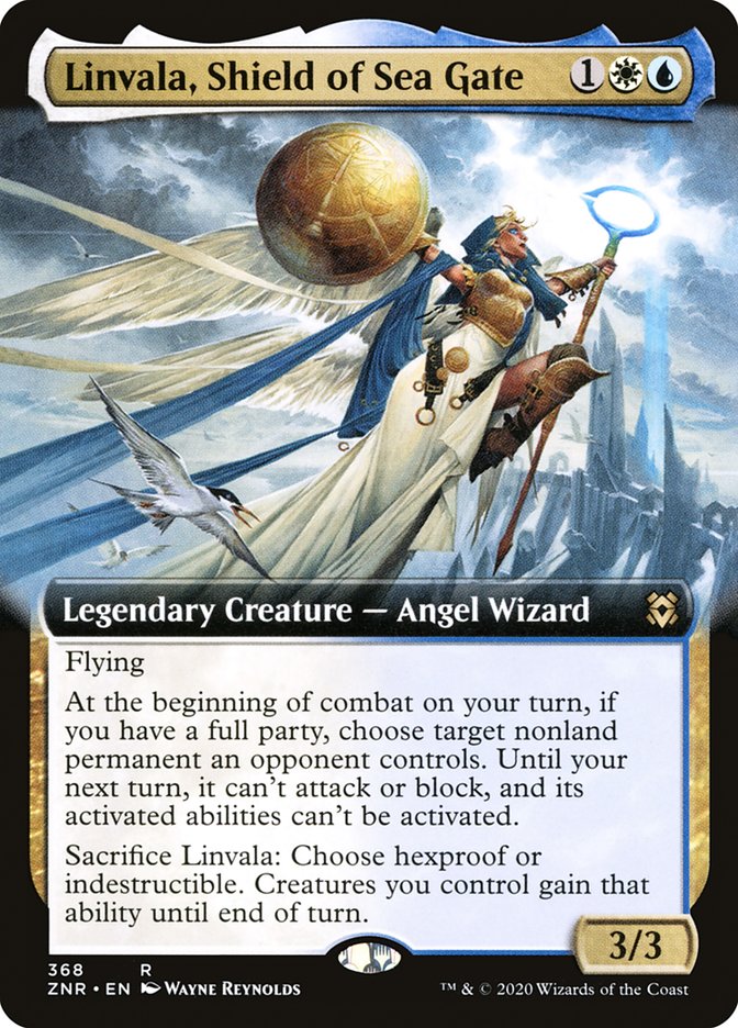 Linvala, Shield of Sea Gate (Extended Art) [Zendikar Rising] | Deep Dive Games St. Marys