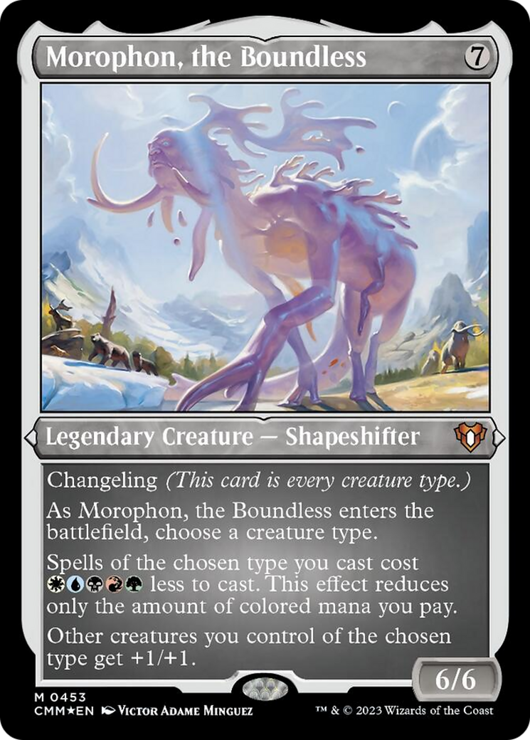 Morophon, the Boundless (Foil Etched) [Commander Masters] | Deep Dive Games St. Marys