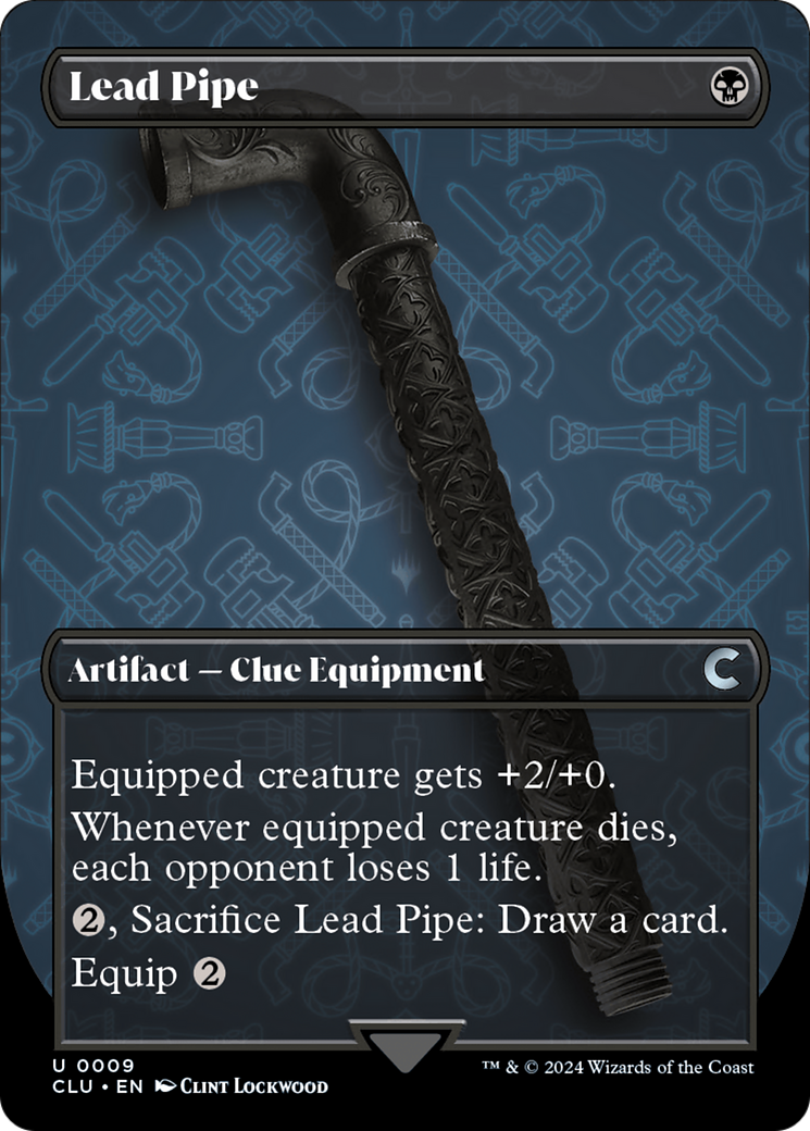 Lead Pipe (Borderless) [Ravnica: Clue Edition] | Deep Dive Games St. Marys