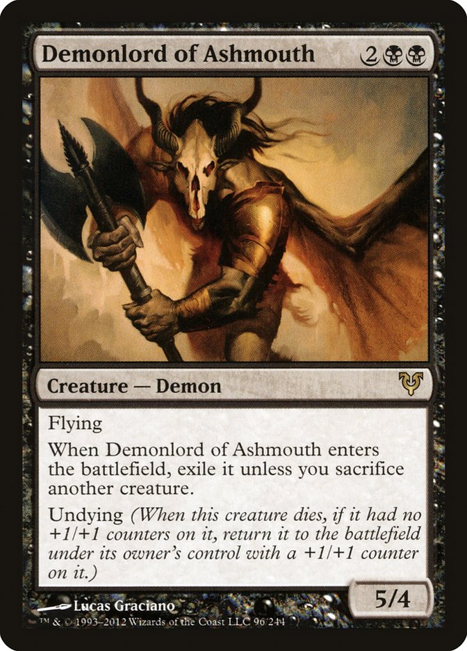 Demonlord of Ashmouth [Avacyn Restored] | Deep Dive Games St. Marys