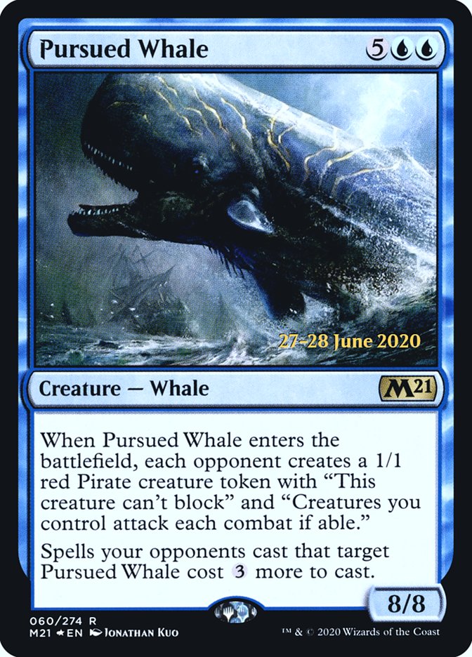 Pursued Whale [Core Set 2021 Prerelease Promos] | Deep Dive Games St. Marys