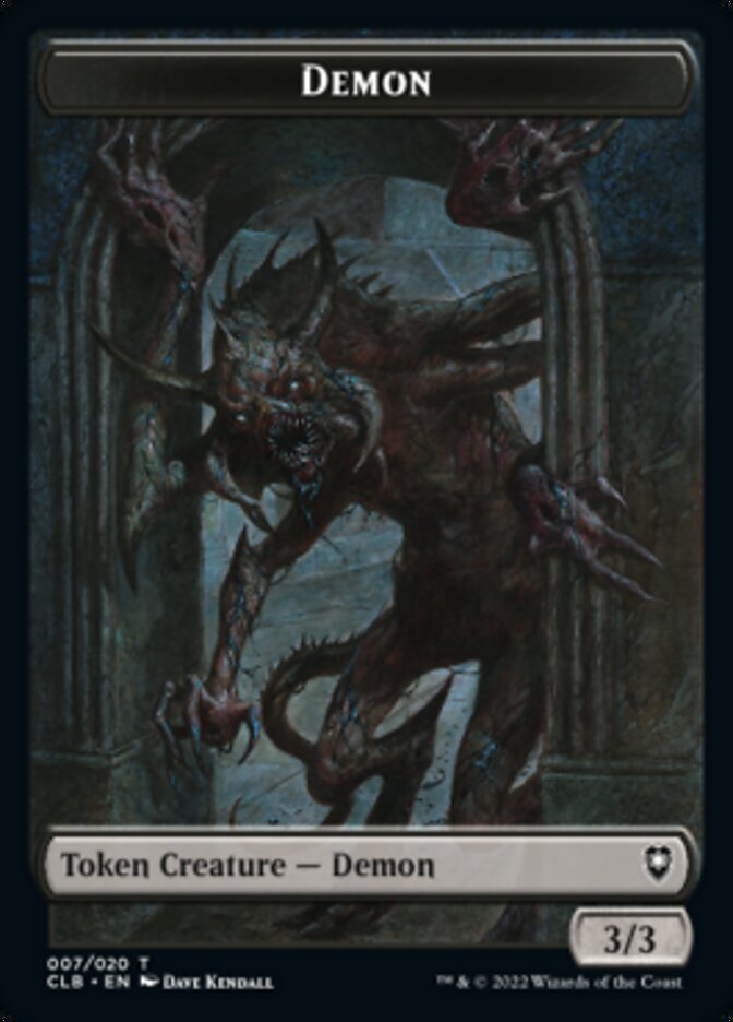 Treasure // Demon Double-Sided Token [Commander Legends: Battle for Baldur's Gate Tokens] | Deep Dive Games St. Marys