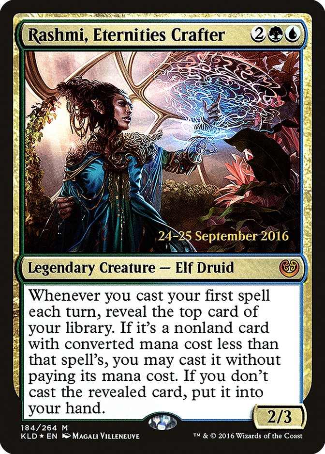 Rashmi, Eternities Crafter [Kaladesh Prerelease Promos] | Deep Dive Games St. Marys