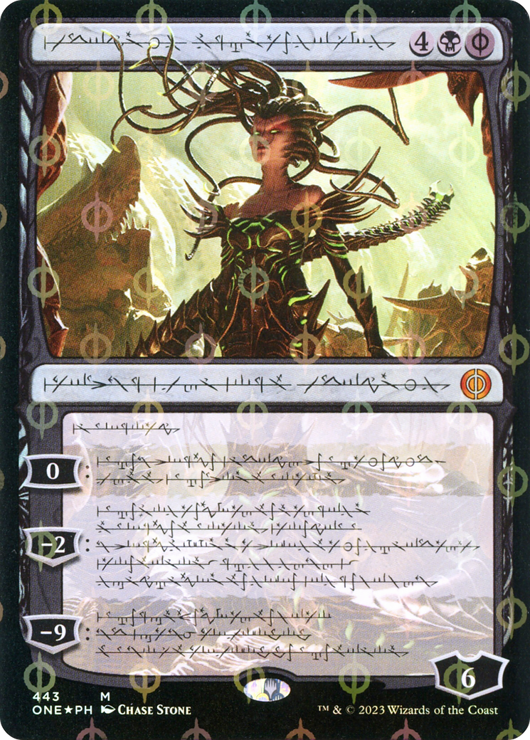 Vraska, Betrayal's Sting (Phyrexian Step-and-Compleat Foil) [Phyrexia: All Will Be One] | Deep Dive Games St. Marys