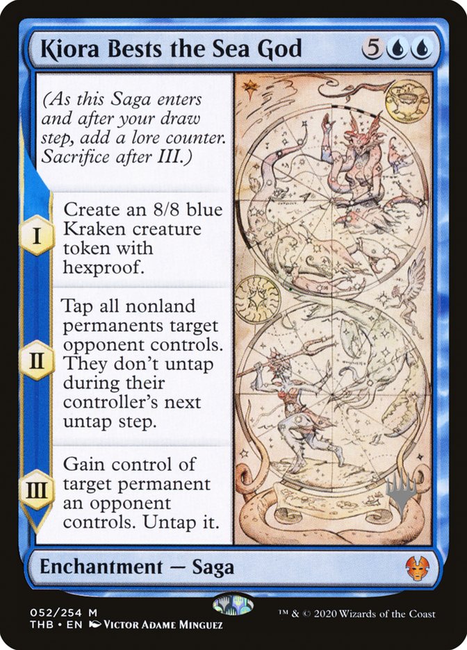Kiora Bests the Sea God (Promo Pack) [Theros Beyond Death Promos] | Deep Dive Games St. Marys