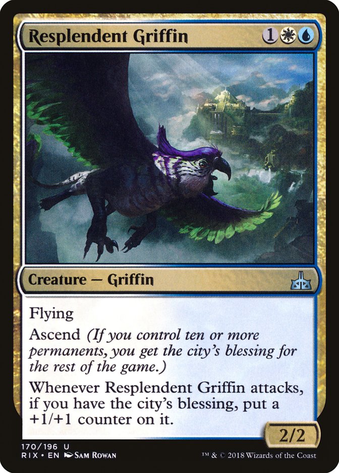 Resplendent Griffin [Rivals of Ixalan] | Deep Dive Games St. Marys