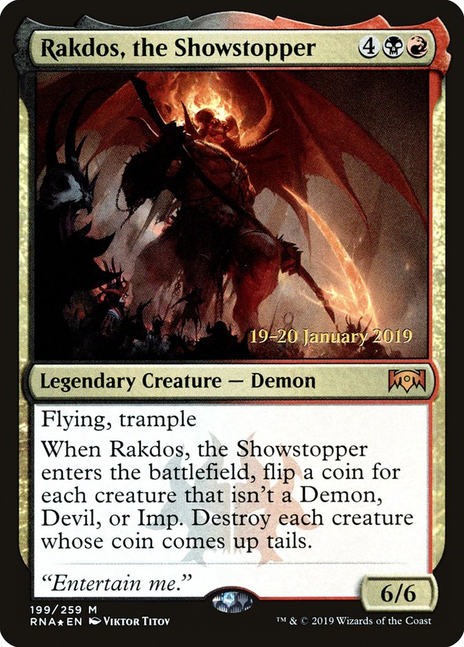 Rakdos, the Showstopper [Ravnica Allegiance Prerelease Promos] | Deep Dive Games St. Marys