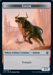 Golem (026) // Thopter Double-Sided Token [Commander 2021 Tokens] | Deep Dive Games St. Marys