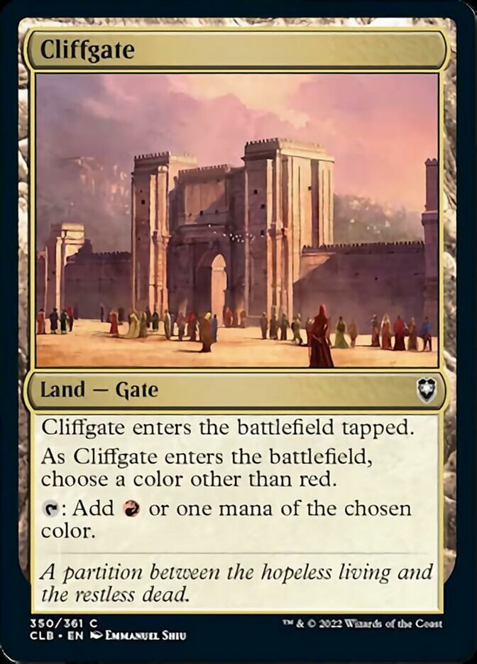 Cliffgate [Commander Legends: Battle for Baldur's Gate] | Deep Dive Games St. Marys