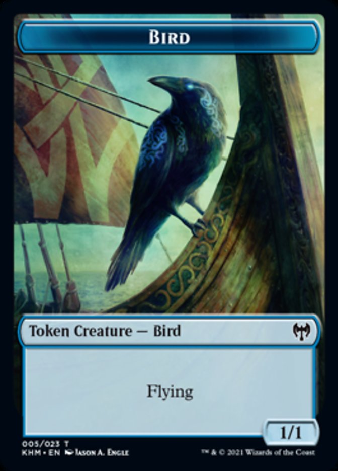 Bird Token [Kaldheim Tokens] | Deep Dive Games St. Marys