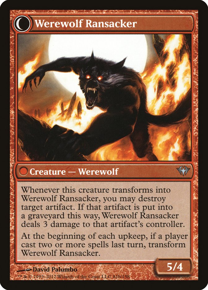 Afflicted Deserter // Werewolf Ransacker [Dark Ascension] | Deep Dive Games St. Marys