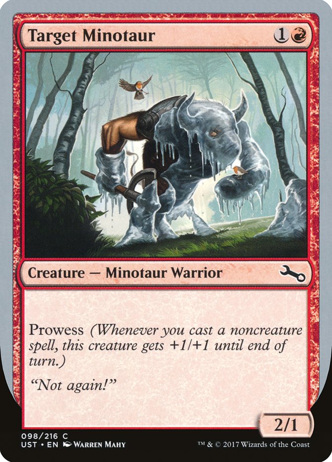 Target Minotaur (Ice Art) [Unstable] | Deep Dive Games St. Marys