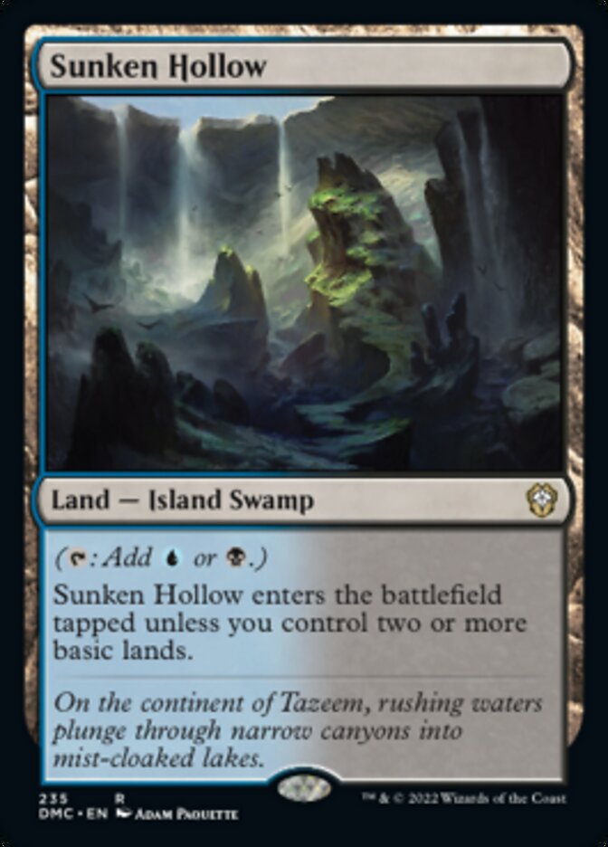 Sunken Hollow [Dominaria United Commander] | Deep Dive Games St. Marys