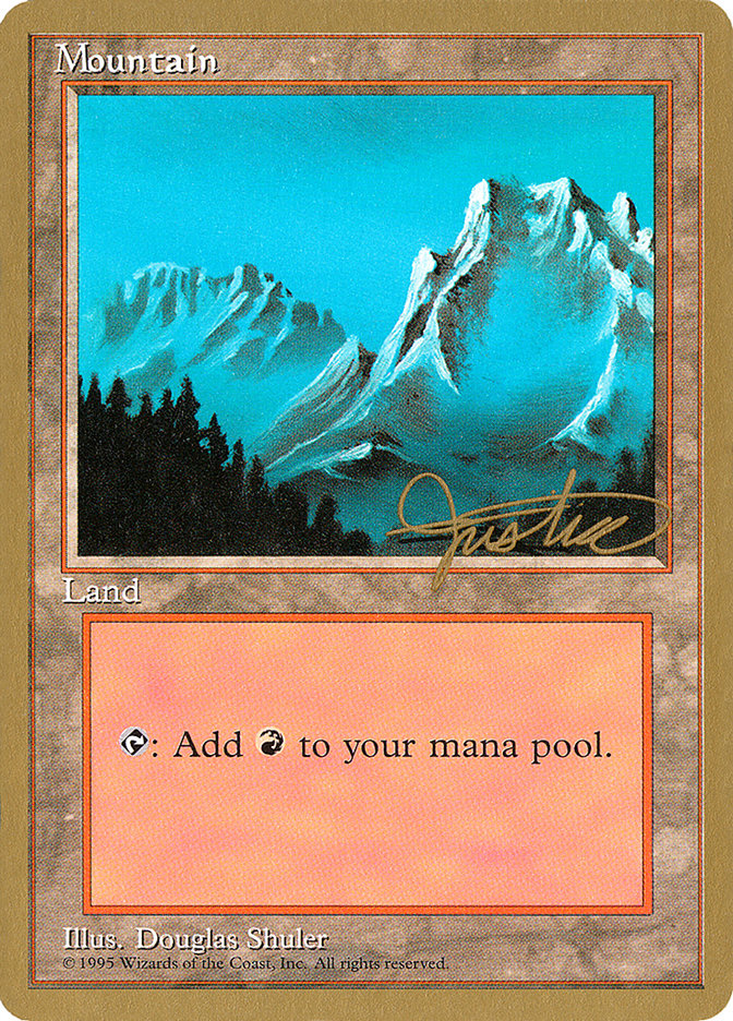 Mountain (mj374) (Mark Justice) [Pro Tour Collector Set] | Deep Dive Games St. Marys