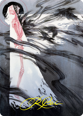 Tendrils of Agony Art Card (Gold-Stamped Signature) [Strixhaven: School of Mages Art Series] | Deep Dive Games St. Marys