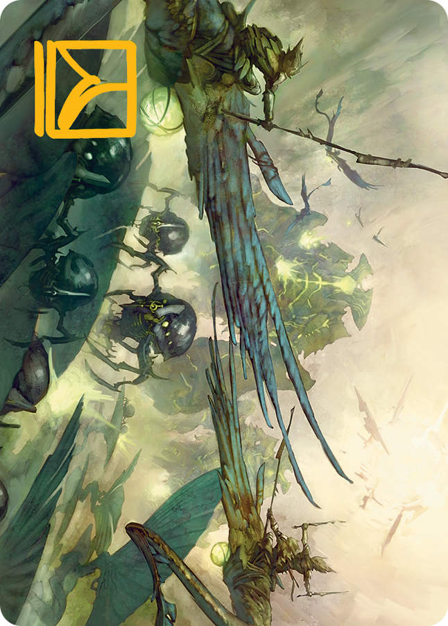 Invasion of Pyrulea Art Card (Gold-Stamped Signature) [March of the Machine Art Series] | Deep Dive Games St. Marys