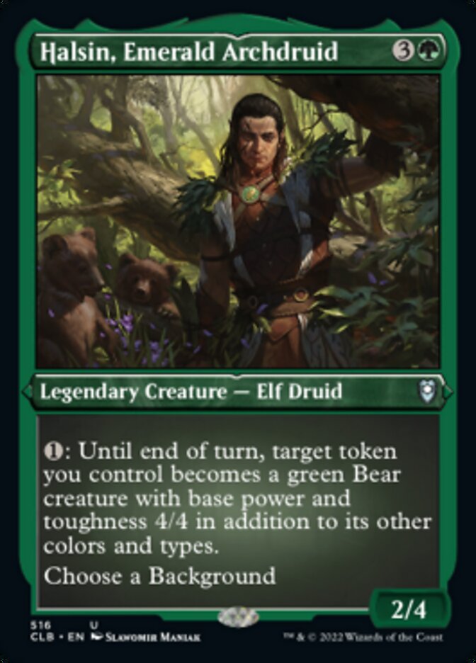 Halsin, Emerald Archdruid (Foil Etched) [Commander Legends: Battle for Baldur's Gate] | Deep Dive Games St. Marys