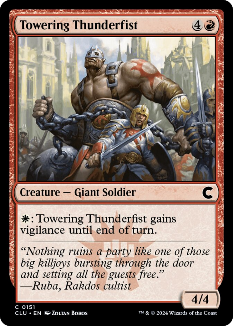 Towering Thunderfist [Ravnica: Clue Edition] | Deep Dive Games St. Marys