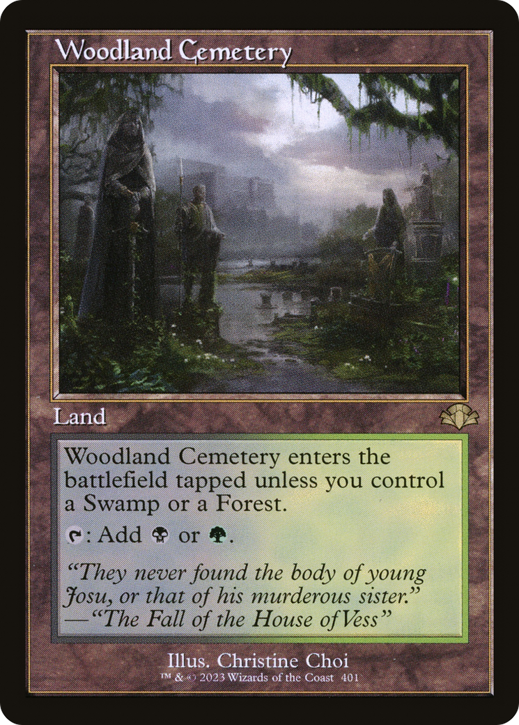 Woodland Cemetery (Retro) [Dominaria Remastered] | Deep Dive Games St. Marys