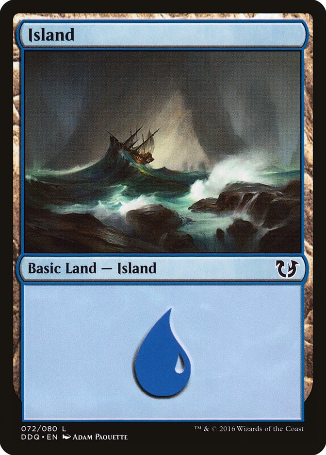 Island (72) [Duel Decks: Blessed vs. Cursed] | Deep Dive Games St. Marys