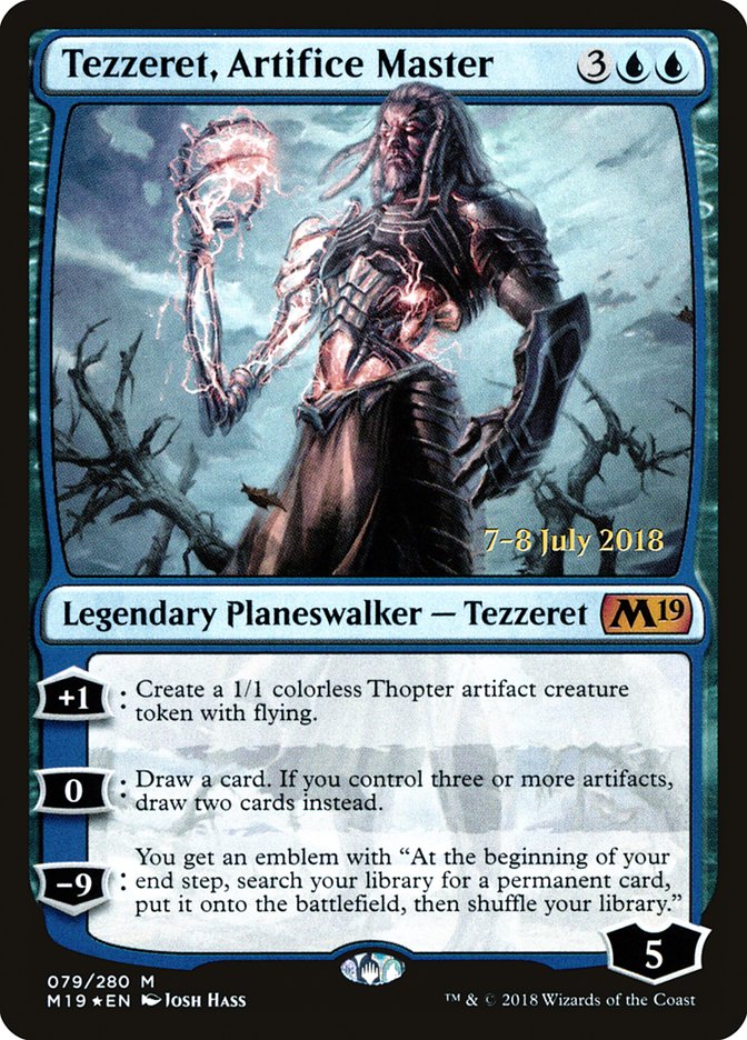 Tezzeret, Artifice Master [Core Set 2019 Prerelease Promos] | Deep Dive Games St. Marys