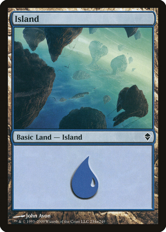 Island (234a) [Zendikar] | Deep Dive Games St. Marys