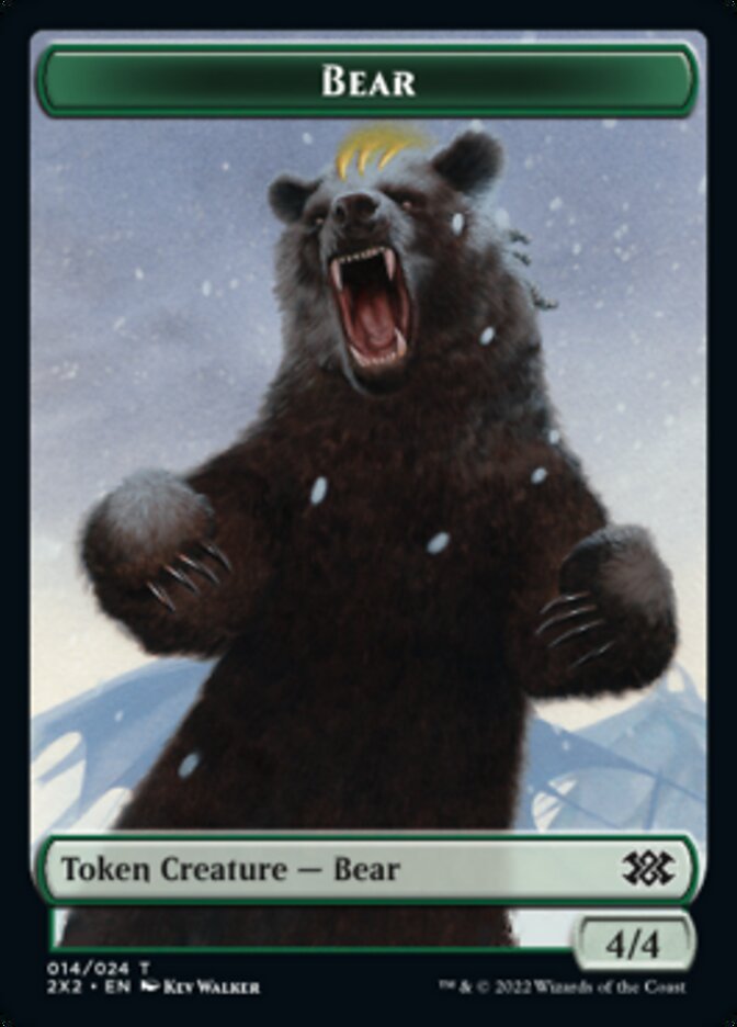 Bear // Knight Double-Sided Token [Double Masters 2022 Tokens] | Deep Dive Games St. Marys