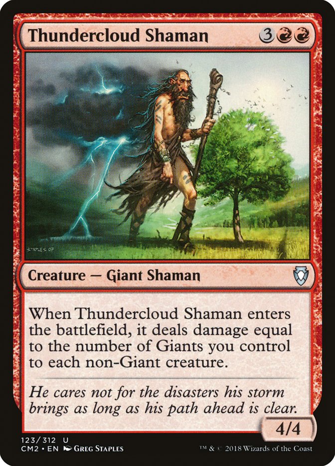 Thundercloud Shaman [Commander Anthology Volume II] | Deep Dive Games St. Marys