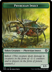 Phyrexian Mite // Phyrexian Insect Double-Sided Token [Phyrexia: All Will Be One Commander Tokens] | Deep Dive Games St. Marys