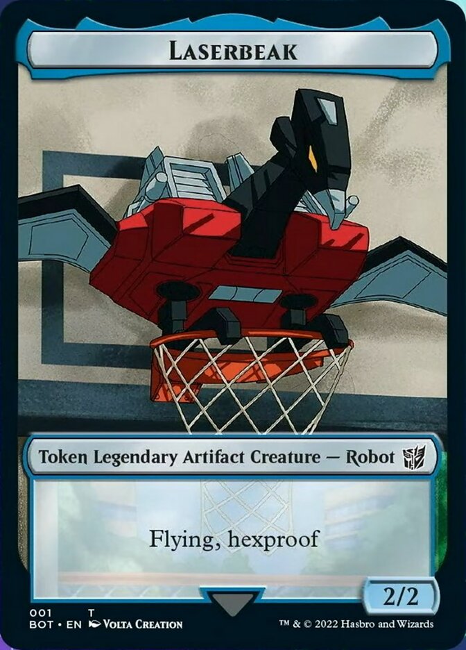 Powerstone // Laserbeak Double-Sided Token [The Brothers' War Tokens] | Deep Dive Games St. Marys