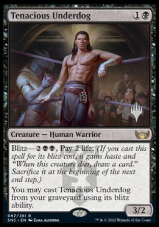 Tenacious Underdog (Promo Pack) [Streets of New Capenna Promos] | Deep Dive Games St. Marys