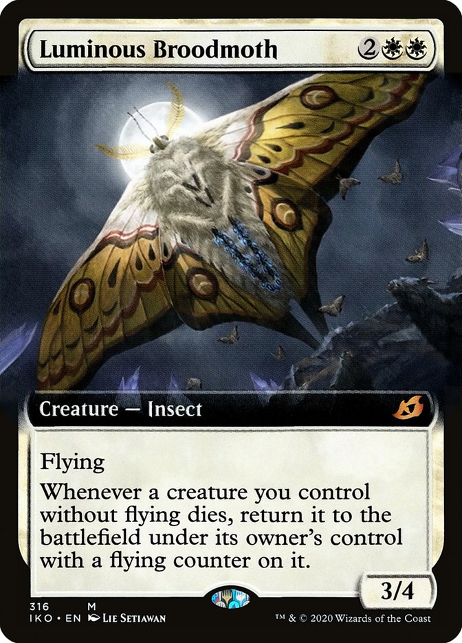 Luminous Broodmoth (Extended Art) (316) [Ikoria: Lair of Behemoths] | Deep Dive Games St. Marys
