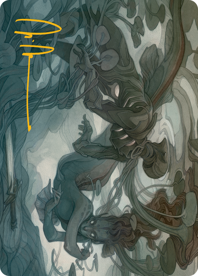 Emry, Lurker of the Loch Art Card (Gold-Stamped Signature) [March of the Machine Art Series] | Deep Dive Games St. Marys