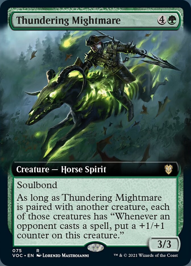 Thundering Mightmare (Extended Art) [Innistrad: Crimson Vow Commander] | Deep Dive Games St. Marys