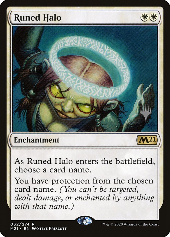 Runed Halo (Promo Pack) [Core Set 2021 Promos] | Deep Dive Games St. Marys