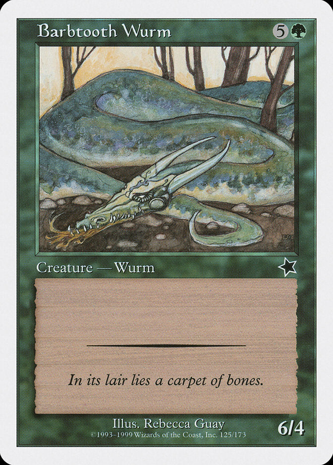 Barbtooth Wurm [Starter 1999] | Deep Dive Games St. Marys