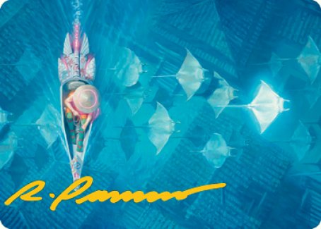 Discover the Impossible Art Card (Gold-Stamped Signature) [Kamigawa: Neon Dynasty Art Series] | Deep Dive Games St. Marys